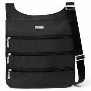 Baggallini Big Zipper RFID Crossbody Bag Black